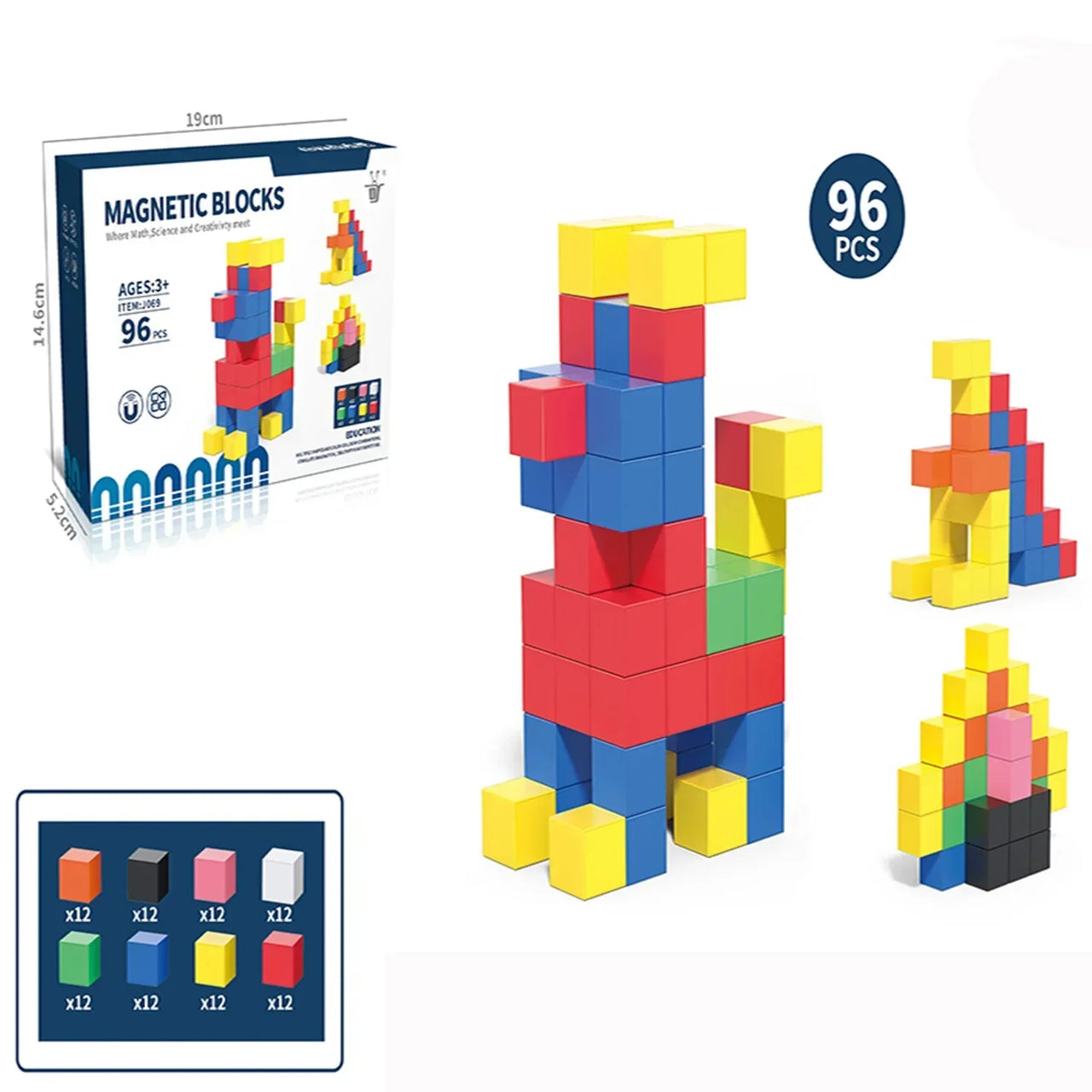 Magnet Toys – Apprendre et construire – Blocs de construction magnétiques