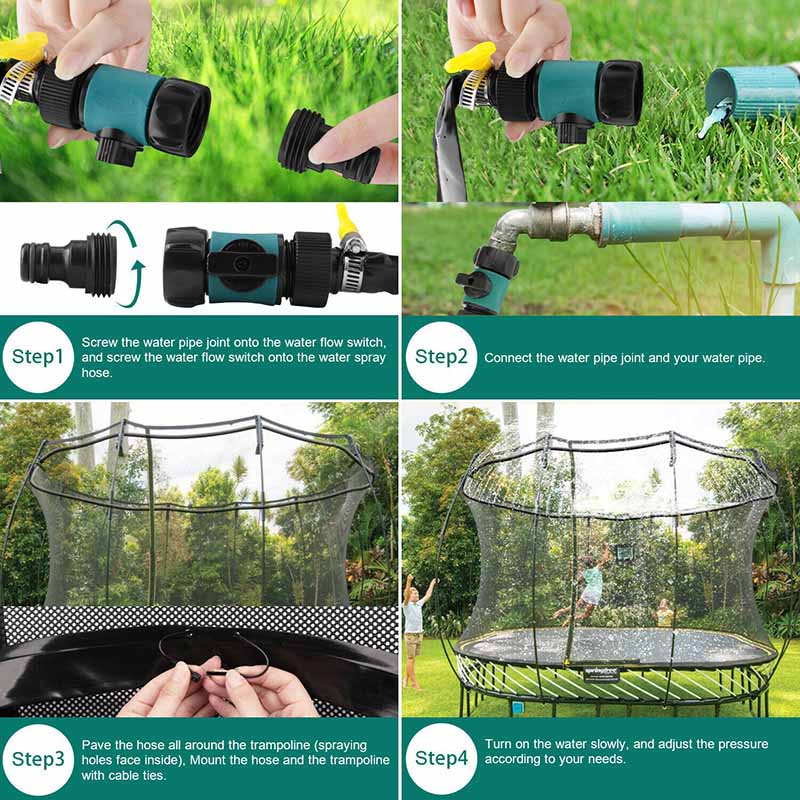 Trampoline Sprinklers™ - Trampoline aquatique - Arrosage à l'eau