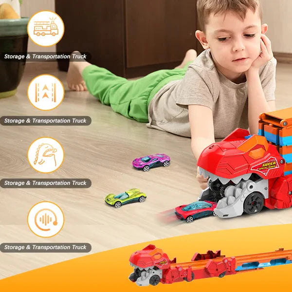 JurassicTruck™ – Robuste et amusant – Chariot de transport pliable Dino