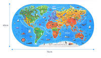 Thumbnail for GeoMap – Éducatif et amusant – Puzzle de sol « Carte du monde »