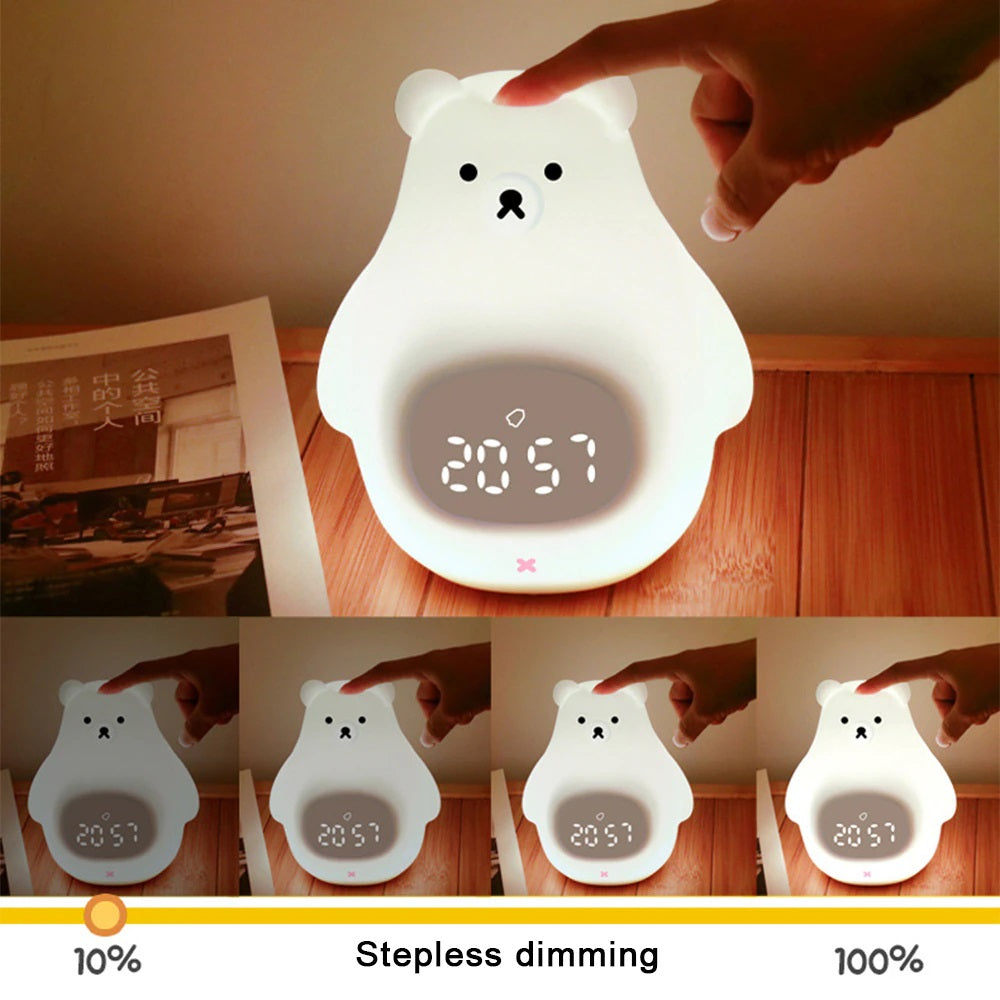 Bear Alarm™ - Réveil mignon avec veilleuse - Réveil ourson
