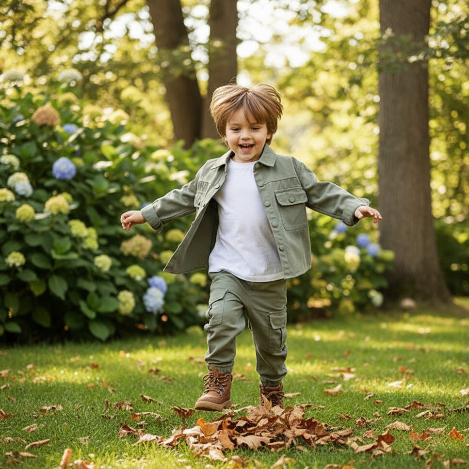 LittleExplorer – Confortable et robuste – Ensemble pantalon et chemise pour enfant