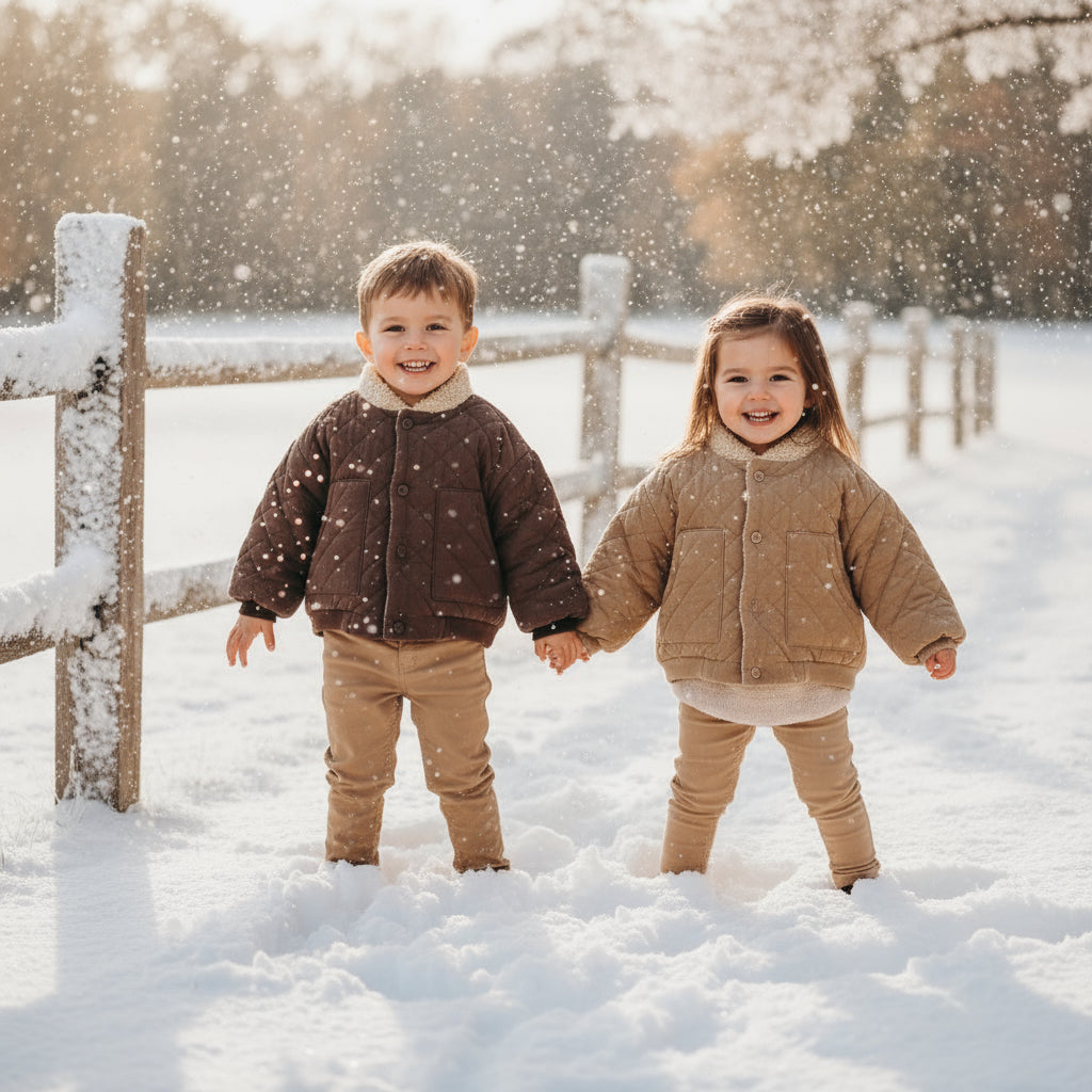 LittleWanderer – Chaud et élégant – Manteau matelassé pour enfant