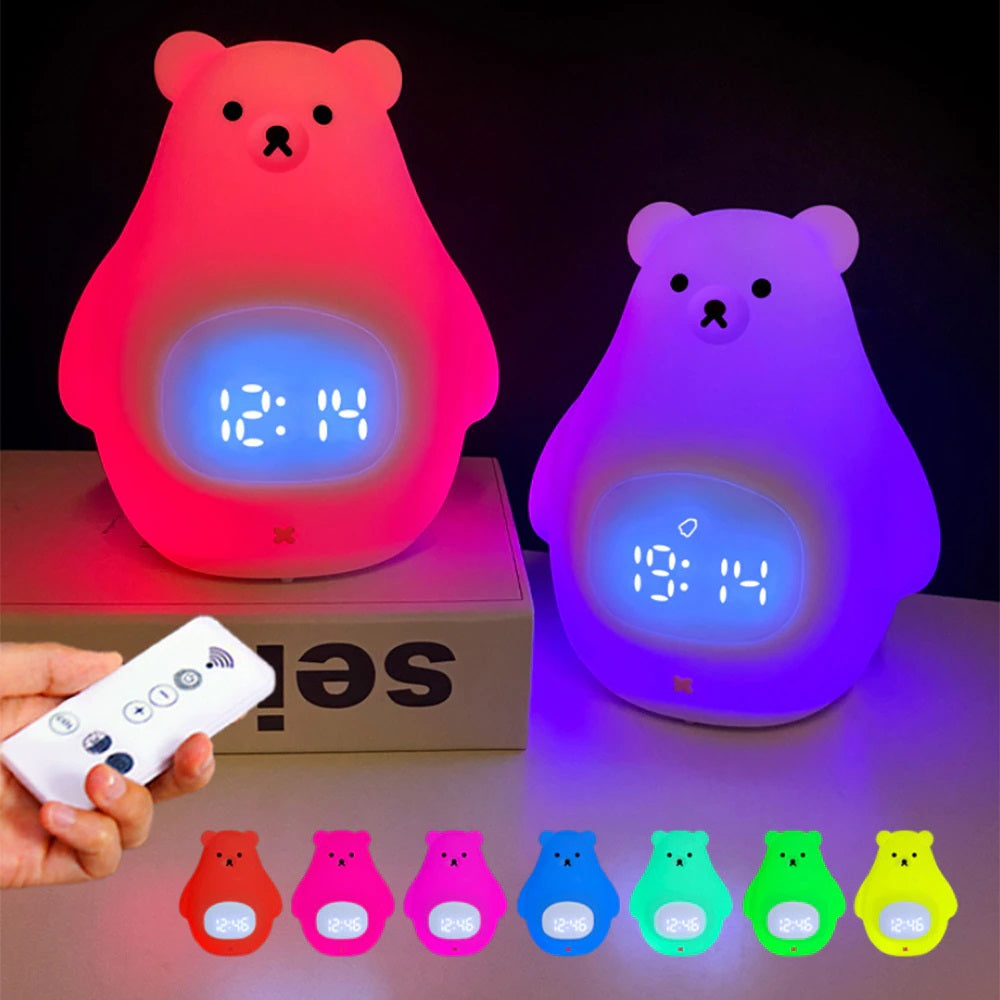 Bear Alarm™ - Réveil mignon avec veilleuse - Réveil ourson