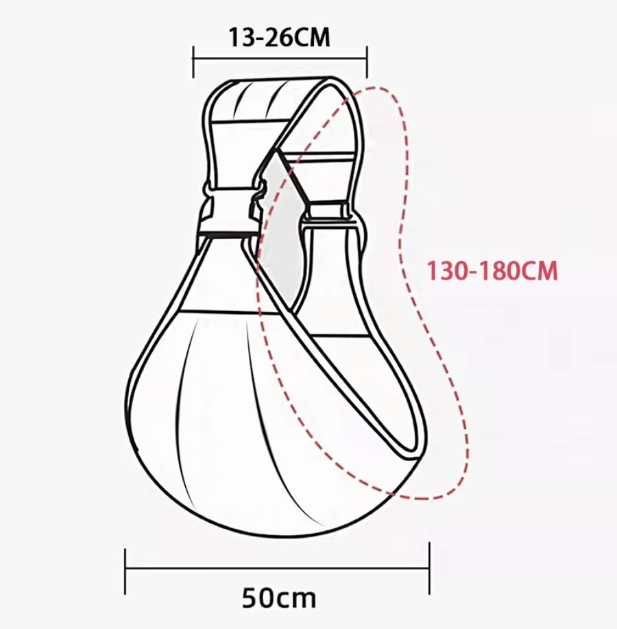 Baby Sling Carrier - Sangle extra large - Porte-bébé ergonomique