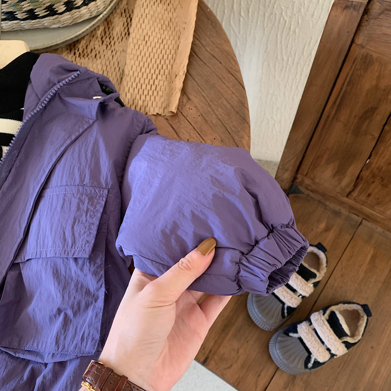 LiloWear – Coupe-vent et imperméable – Veste coupe-vent pour enfants avec capuche