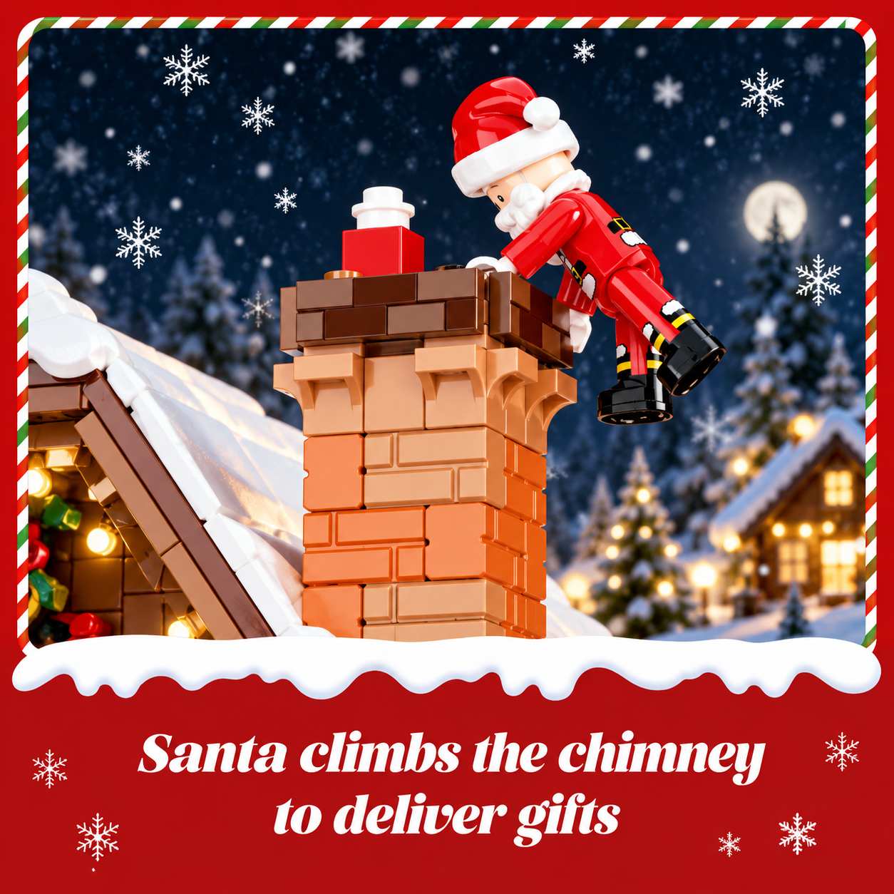 ChristmasHome – Festif et créatif – Kit de construction « Maison de Noël »