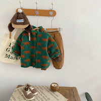 Thumbnail for Mini Fashion  – Extra doux et chaud – Gilet polaire oursons