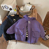 Thumbnail for LiloWear – Coupe-vent et imperméable – Veste coupe-vent pour enfants avec capuche