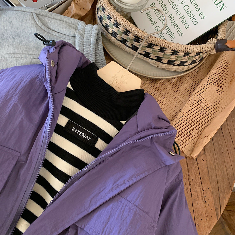 LiloWear – Coupe-vent et imperméable – Veste coupe-vent pour enfants avec capuche