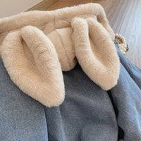 Thumbnail for Girls Bunny Denim Coat – Chaleur et confort – Veste pour enfant