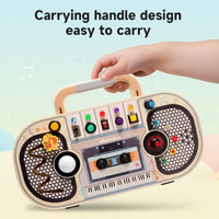 Thumbnail for Wooden Busy Board – Motricité et interactivité – Tableau d'activités musicales
