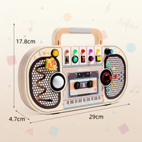 Thumbnail for Wooden Busy Board – Motricité et interactivité – Tableau d'activités musicales