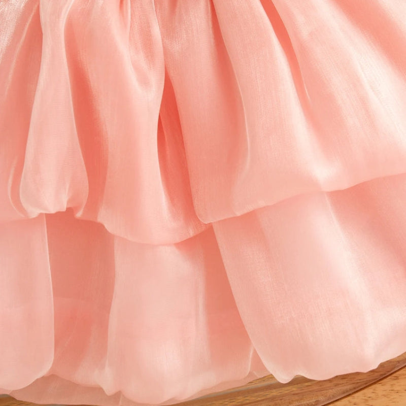 Tulip Mesh Dress – Élégance et confort – Robe pour enfant