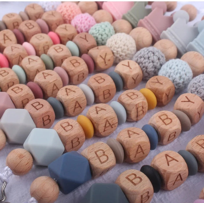 Personalized Pacifier Chain – Sécurité et élégance - Attache-sucette personnalisée