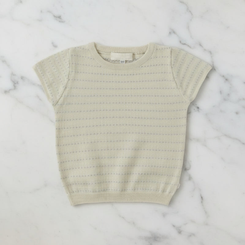 Bella Knit Top & Skirt – Léger et aéré – Ensemble d'été tricoté pour enfants