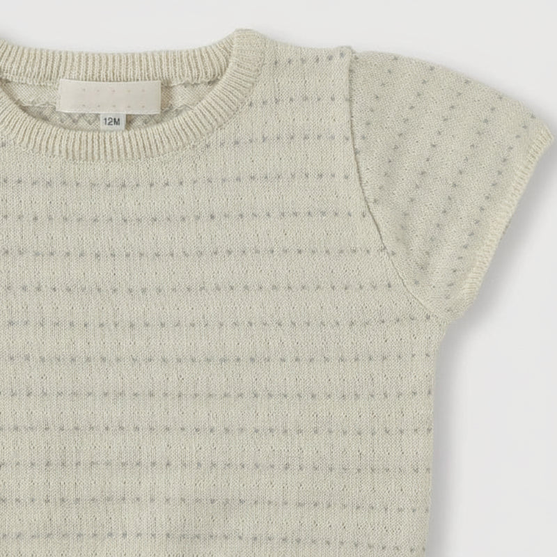 Bella Knit Top & Skirt – Léger et aéré – Ensemble d'été tricoté pour enfants