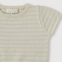 Thumbnail for Bella Knit Top & Skirt – Léger et aéré – Ensemble d'été tricoté pour enfants