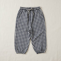 Thumbnail for Plaid Cotton Pants – Léger et respirant – Pantalon décontracté style ballon/sarouel