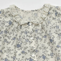 Thumbnail for Vine Print Blouse – Légère et mignonne – Blouse pour enfant à manches bouffantes