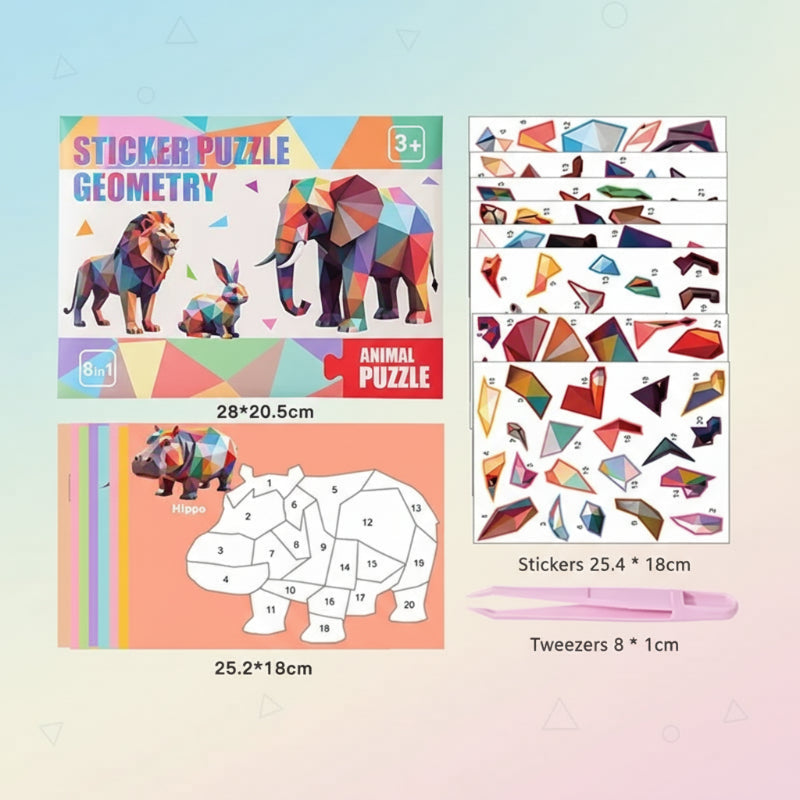 3D Sticker Puzzle – Créatif et éducatif – Puzzle géométrique en 3D