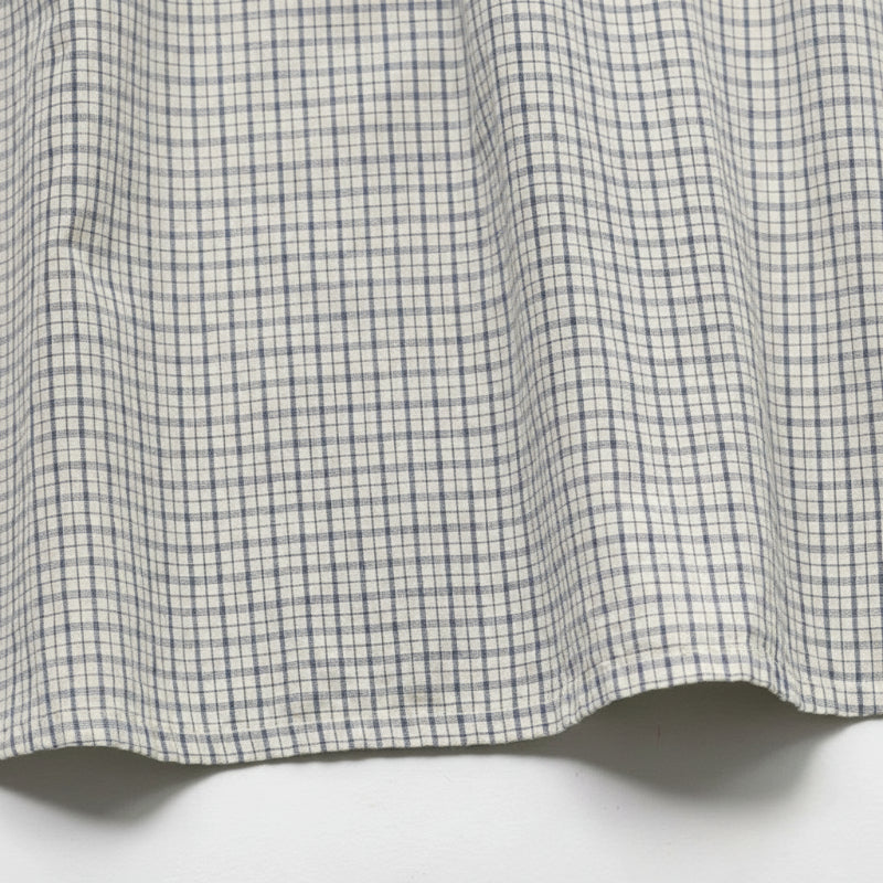 Check Dress – Doux et respirant – Col classique et manches bouffantes