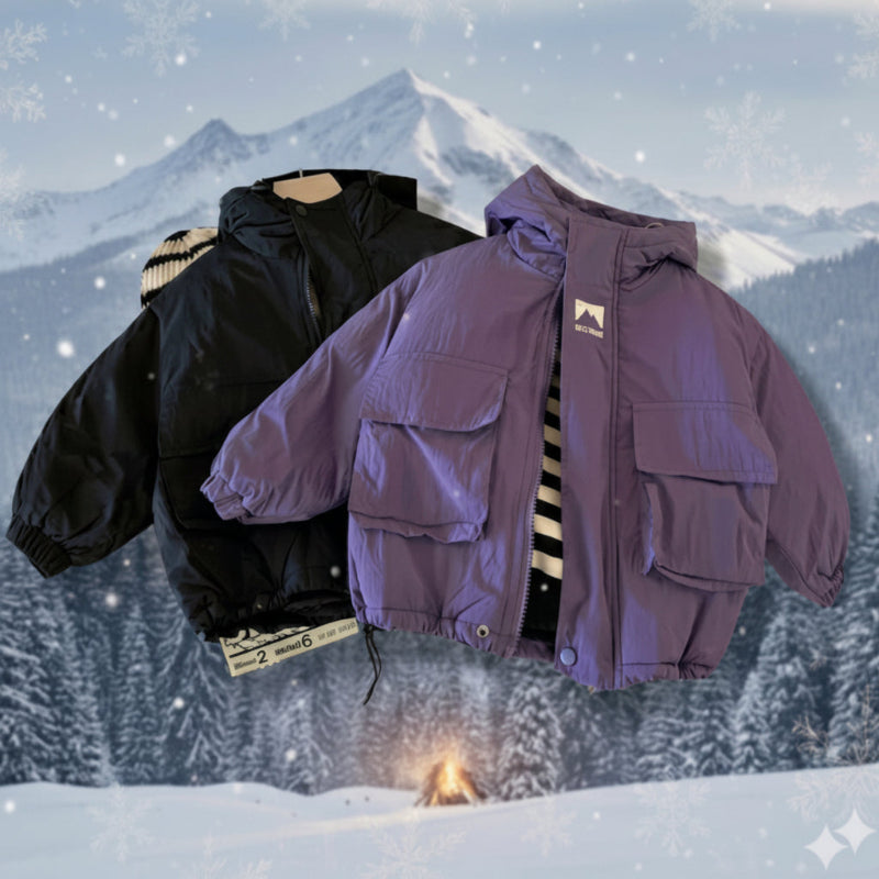 LiloWear – Coupe-vent et imperméable – Veste coupe-vent pour enfants avec capuche