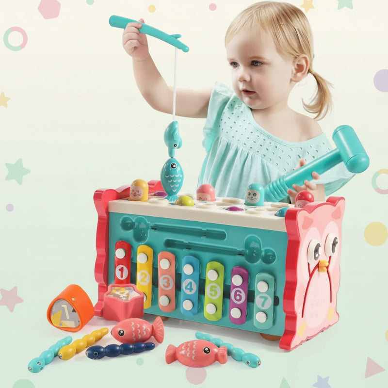 Montessori Hammering Toy – Motricité et apprentissage – Set de jeu 8 en 1
