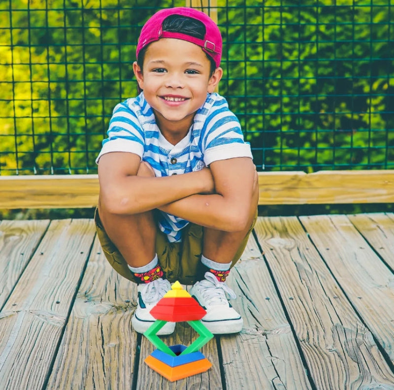 Pyramid Stacking Blocks – Motricité et créativité – Jeu de blocs à empiler