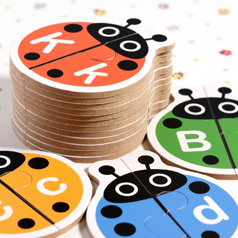 Wooden Letter Matching Game – Apprentissage et jeux – Puzzle de l'alphabet