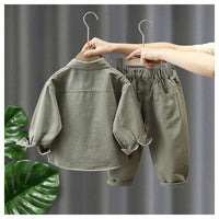 Thumbnail for LittleExplorer – Confortable et robuste – Ensemble pantalon et chemise pour enfant