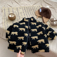 Thumbnail for Mini Fashion  – Extra doux et chaud – Gilet polaire oursons