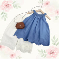 Thumbnail for Sleeveless Tops & Pants – Douceur et élégance – Ensemble d'été pour enfants