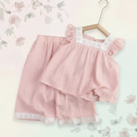 Thumbnail for Sleeveless Tops & Pants – Douceur et élégance – Ensemble d'été pour enfants