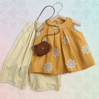 Thumbnail for Sleeveless Tops & Pants – Douceur et élégance – Ensemble d'été pour enfants