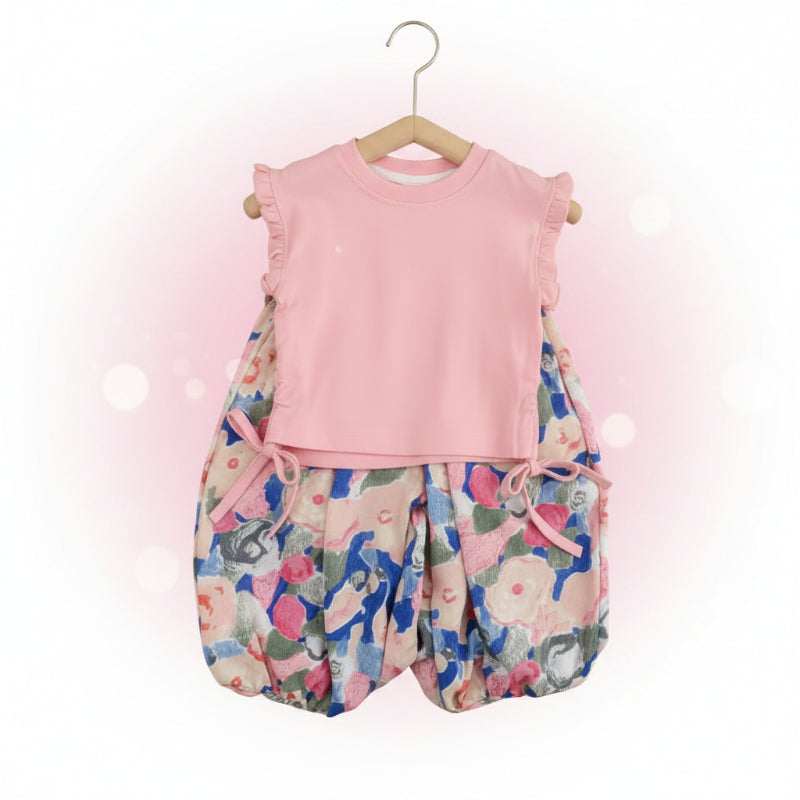 Sleeveless Tops & Pants – Douceur et élégance – Ensemble d'été pour enfants
