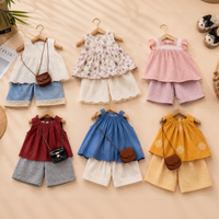 Thumbnail for Sleeveless Tops & Pants – Douceur et élégance – Ensemble d'été pour enfants