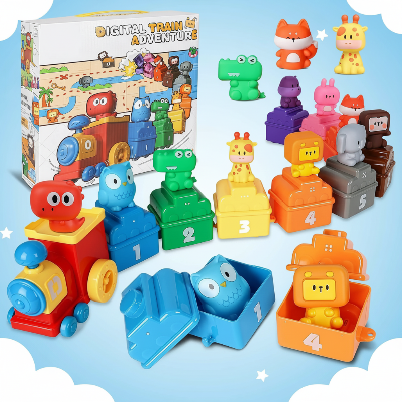 SmartTrain – Éducatif et ludique – Coffret de train pour enfants
