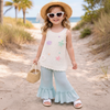 Girls Summer Outfit – Tendance et confortable – Ensemble de vêtements d'été pour enfants