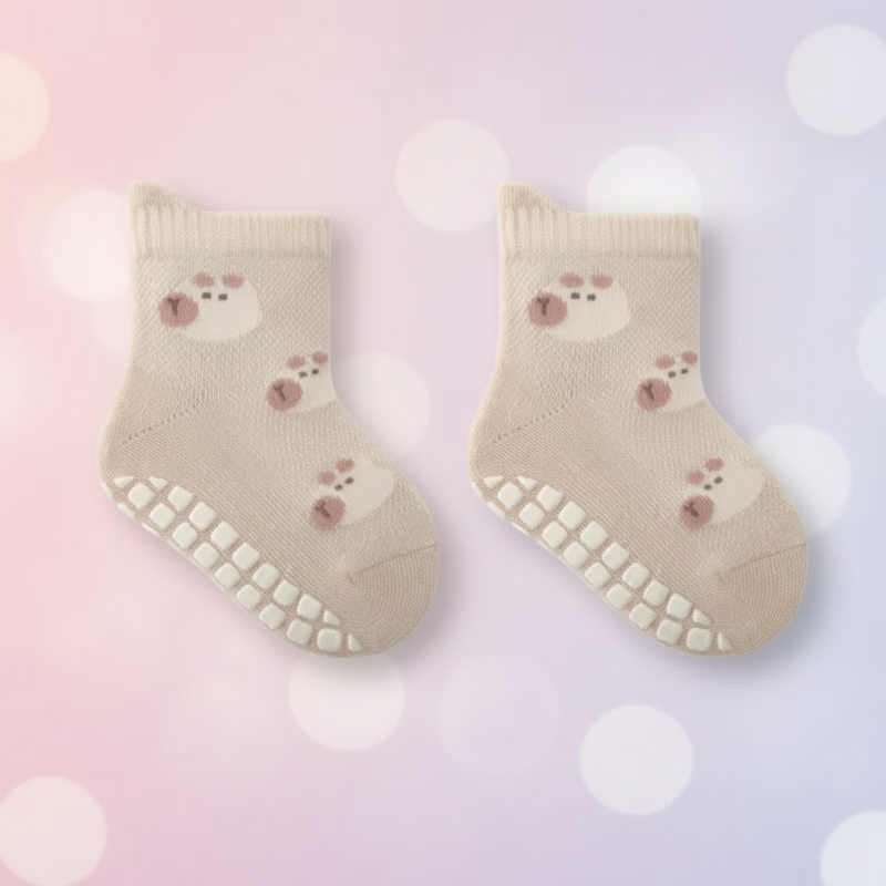 Soft Grip Socks – Douces et pratiques – Chaussettes antidérapantes pour bébé