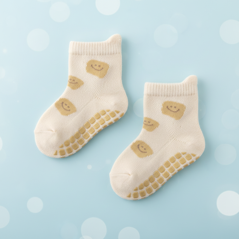 Soft Grip Socks – Douces et pratiques – Chaussettes antidérapantes pour bébé