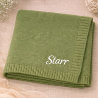 Thumbnail for Personalized Baby Blanket – Douce et unique – Couverture en coton personnalisée et brodée