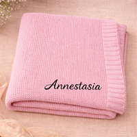 Thumbnail for Personalized Baby Blanket – Douce et unique – Couverture en coton personnalisée et brodée