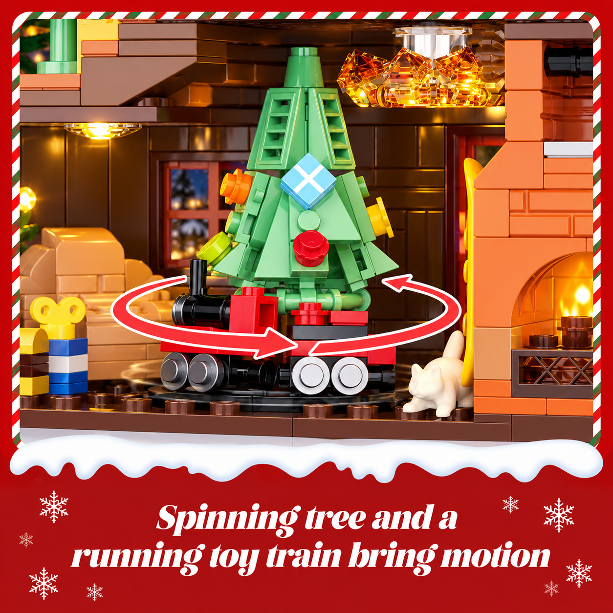 ChristmasHome – Festif et créatif – Kit de construction « Maison de Noël »