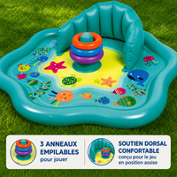 Thumbnail for SplashPlay – Sécurité et plaisir – Piscine pour bébés avec pare-soleil