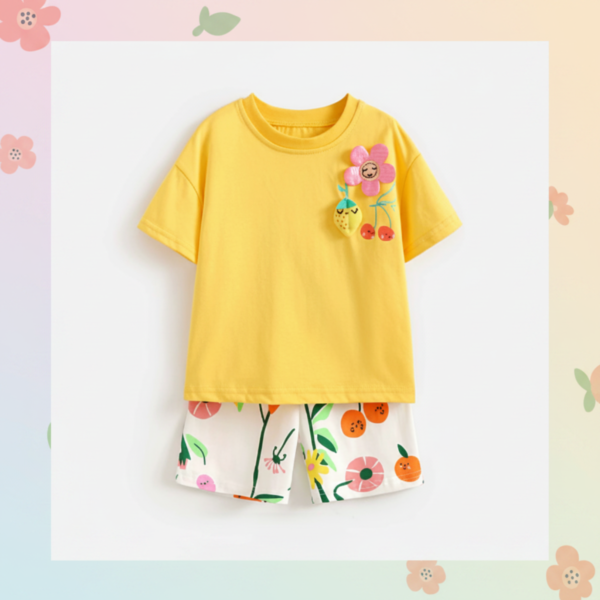 SunnyBloom – Été & Adorable – Ensemble d'été assorti