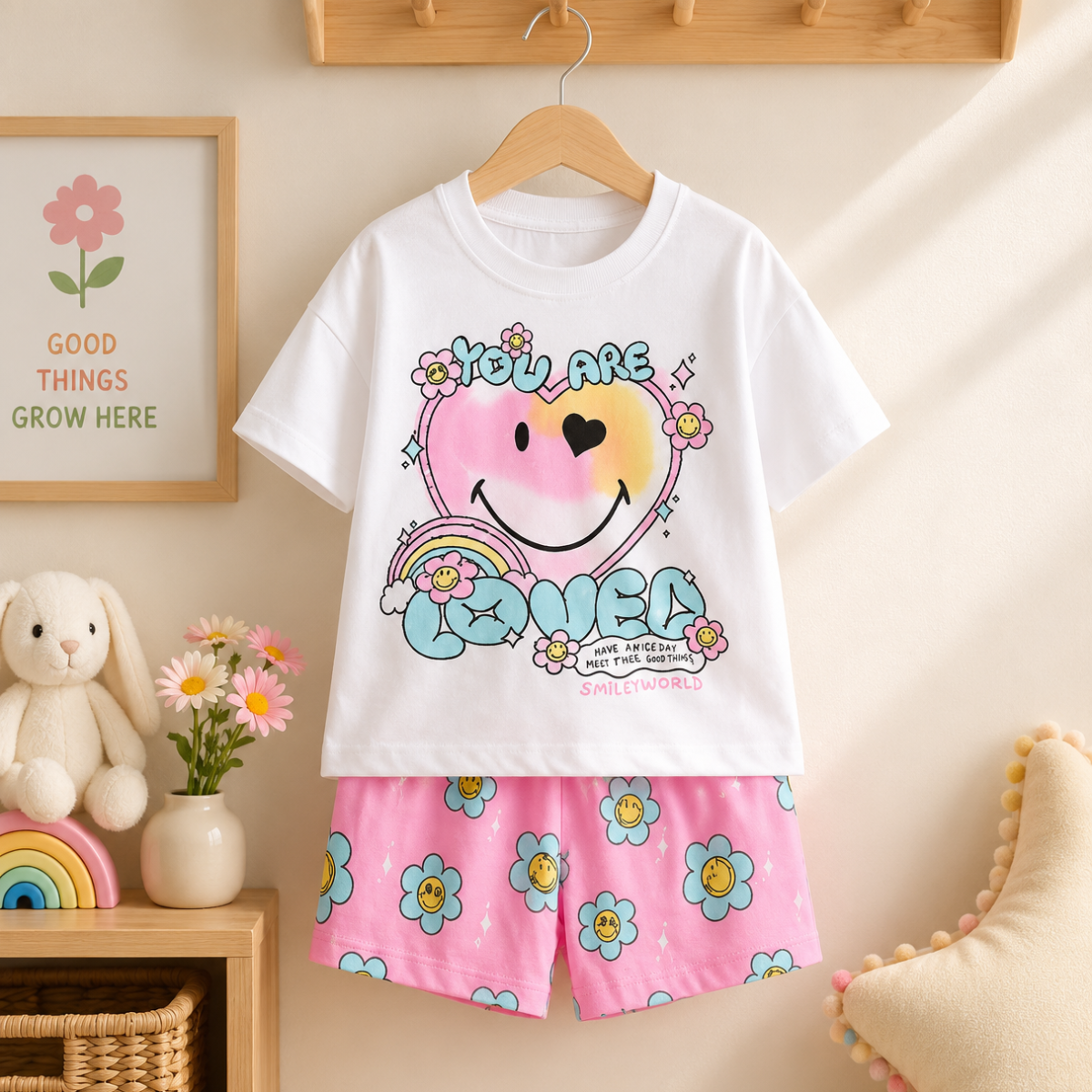 SunnyBloom – Été & Adorable – Ensemble d'été assorti