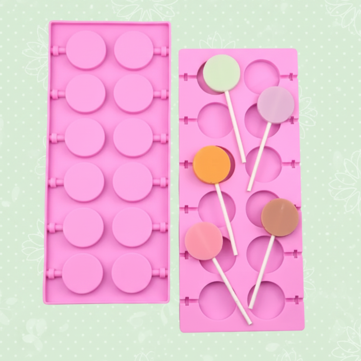 SweetPop – Des friandises saines – Lot de moules à sucettes en silicone