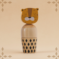 Thumbnail for WoodyFriends – Motricité et plaisir – Jouets empilables en bois en forme d'animaux