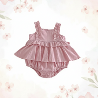 Thumbnail for TinyBloom – Mignon et tout doux – Robe à volants pour bébé et tout-petit